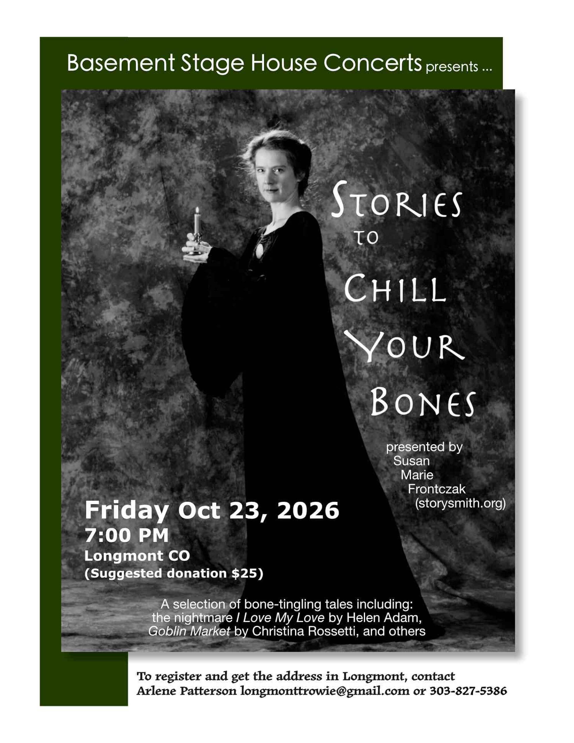 Flyer for House Concert Oct 23, 2026