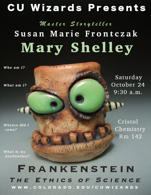 Mary Shelley introduces Frankenstein at CU Wizards